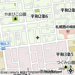 北海道札幌市西区平和２条6丁目5-16周辺の地図