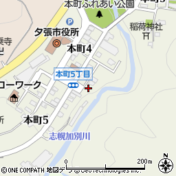 北海道夕張市本町4丁目81周辺の地図