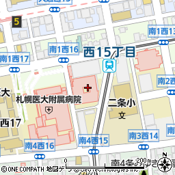 NTT東日本札幌病院周辺の地図