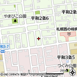 北海道札幌市西区平和２条6丁目5周辺の地図