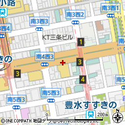 北海道札幌市中央区南４条西2丁目周辺の地図