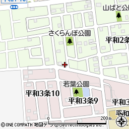 北海道札幌市西区平和２条9丁目8-11周辺の地図