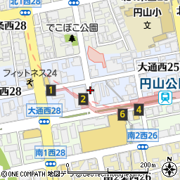 円山公園駅前周辺の地図