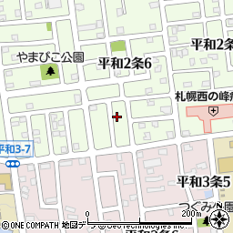 北海道札幌市西区平和２条6丁目5-18周辺の地図