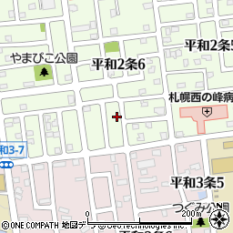 北海道札幌市西区平和２条6丁目5-3周辺の地図