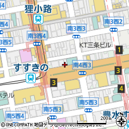 叙々苑 札幌すすきの店周辺の地図