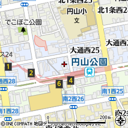 クリオ円山公園壱番館周辺の地図