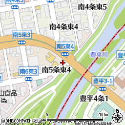 中央警察署豊平橋交番周辺の地図