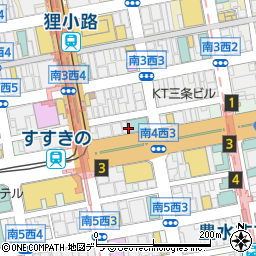 炭焼きチキンダイニング NORTH Wood Base すすきの周辺の地図