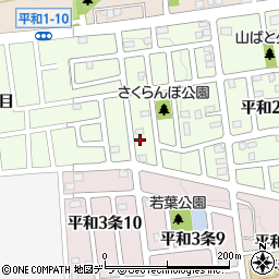 北海道札幌市西区平和２条9丁目8-18周辺の地図