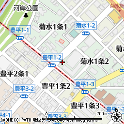 白洗舎クリーニング株式会社　菊水店周辺の地図