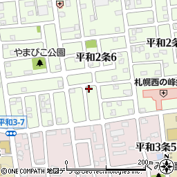 北海道札幌市西区平和２条6丁目5-21周辺の地図