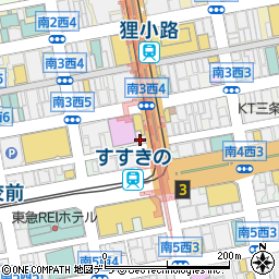 キャンドゥすすきの駅前店周辺の地図