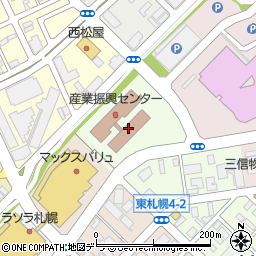 札幌市　産業振興センター周辺の地図