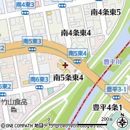 北海道警察本部中央警察署交番豊平橋周辺の地図