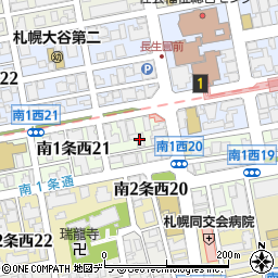 〒064-0801 北海道札幌市中央区南一条西２０丁目の地図