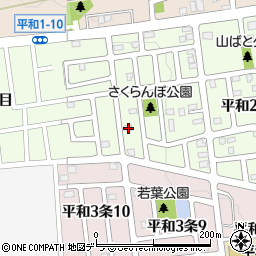 北海道札幌市西区平和２条9丁目8-20周辺の地図