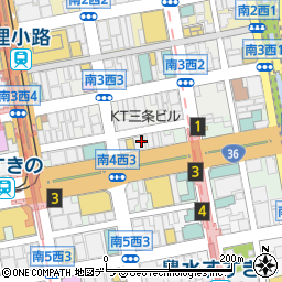 蟹と肉の鉄板焼き 蟹遊亭 札幌店周辺の地図