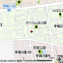 北海道札幌市西区平和２条9丁目8周辺の地図