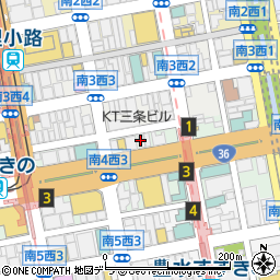 焼肉ここから　札幌すすきの店周辺の地図