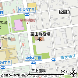 栗山町役場　経営企画課行政経営グループ周辺の地図