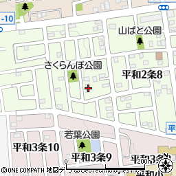 北海道札幌市西区平和２条9丁目4-20周辺の地図