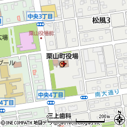 栗山町役場周辺の地図