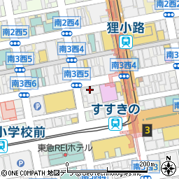 ローソン札幌南３条西四丁目店周辺の地図