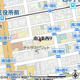 パークネット札幌南２西９第２駐車場周辺の地図