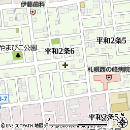 北海道札幌市西区平和２条6丁目3周辺の地図
