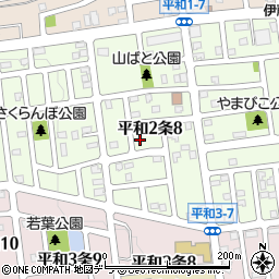 北海道札幌市西区平和２条8丁目7-11周辺の地図