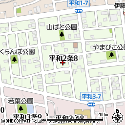 北海道札幌市西区平和２条8丁目7周辺の地図