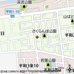 北海道札幌市西区平和２条9丁目8-23周辺の地図