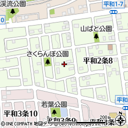 北海道札幌市西区平和２条9丁目4周辺の地図