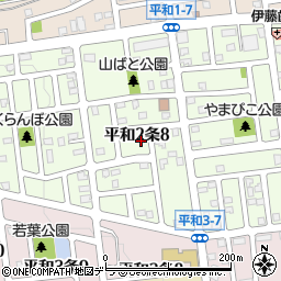 北海道札幌市西区平和２条8丁目7-2周辺の地図