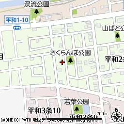 北海道札幌市西区平和２条9丁目8-4周辺の地図
