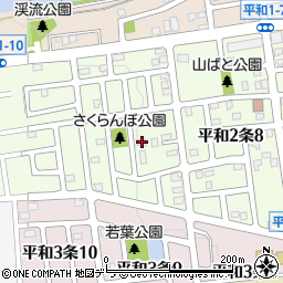 北海道札幌市西区平和２条9丁目4-22周辺の地図