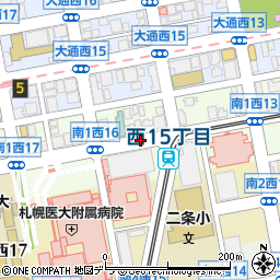 アイン薬局　ＮＴＴ東日本札幌病院店周辺の地図