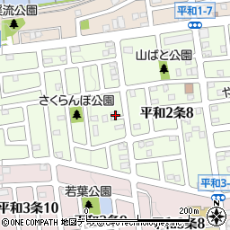北海道札幌市西区平和２条9丁目4-5周辺の地図