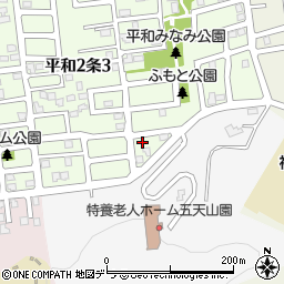 北海道札幌市西区平和２条2丁目10周辺の地図