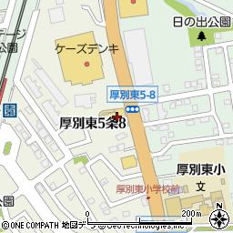 北海道スバル厚別店周辺の地図