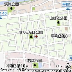 北海道札幌市西区平和２条9丁目4-23周辺の地図