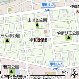 北海道札幌市西区平和２条8丁目7-1周辺の地図