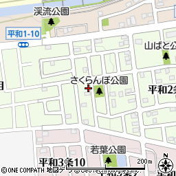 北海道札幌市西区平和２条9丁目8-2周辺の地図