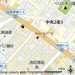 ユニカ株式会社　北海道営業所周辺の地図