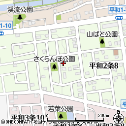 北海道札幌市西区平和２条9丁目4-25周辺の地図