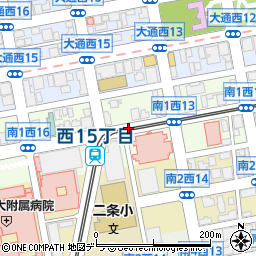 北海道札幌市中央区南１条西周辺の地図
