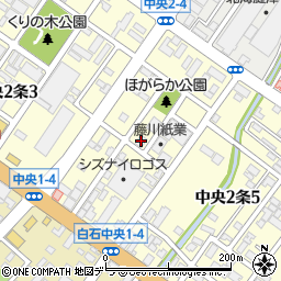 藤川紙業札幌支店周辺の地図