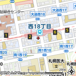 ベターホームのお料理教室札幌スタジオ周辺の地図