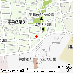 北海道札幌市西区平和２条2丁目9-12周辺の地図